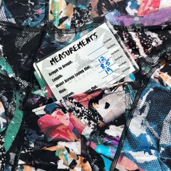 1061 lululemon Fast & Free Crop II *Nulux 19" - Size 4 - Color Crush Multi - Picture 11 of 15